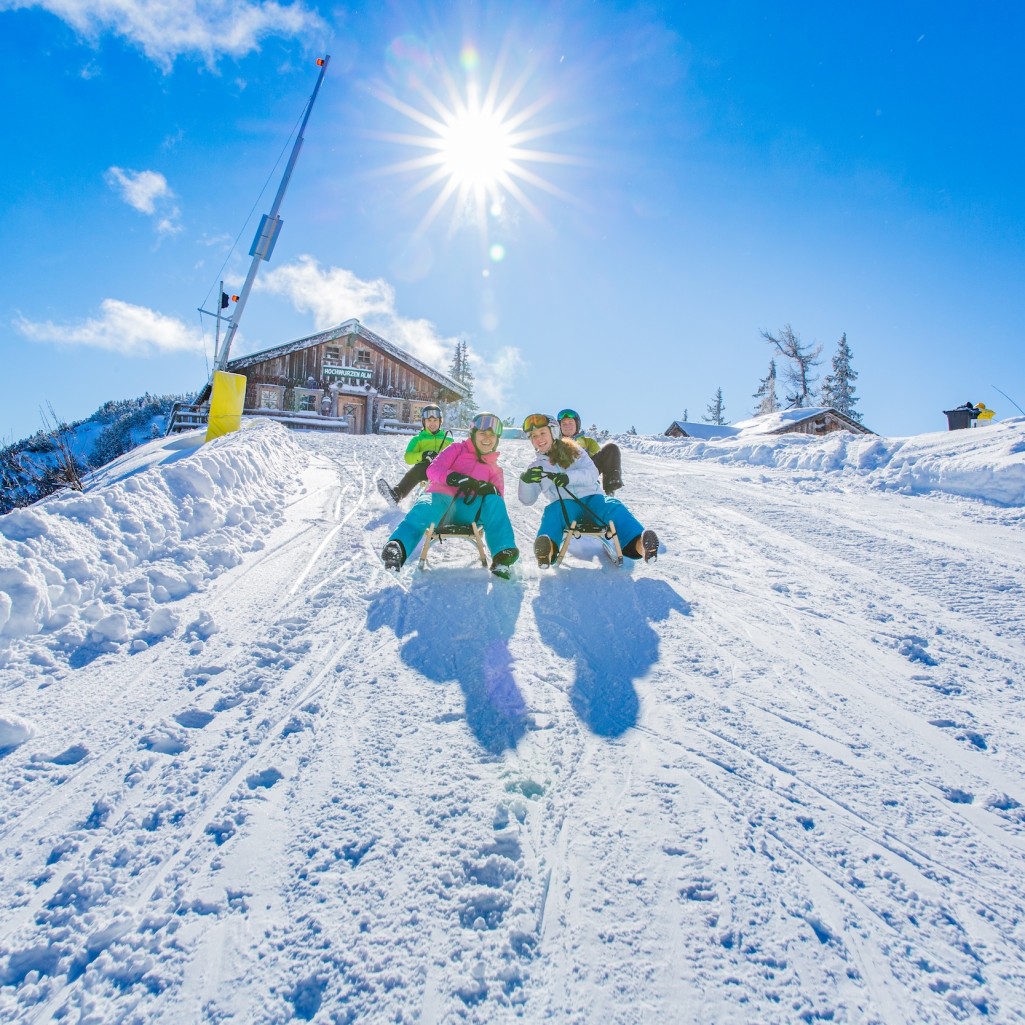 Rodelspaß auf der Hochwurzen © René Eduard Perhab